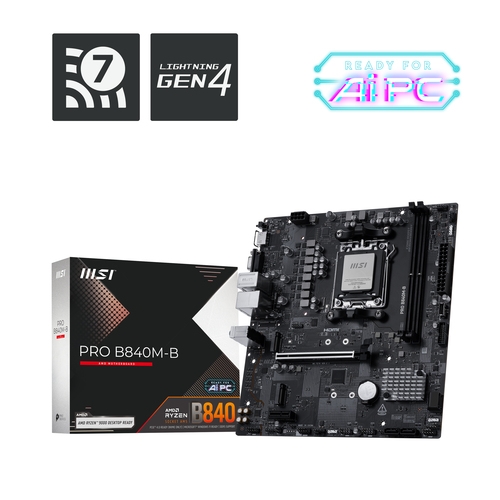 MSI Placa Base PRO B840M-B DDR5 mATX