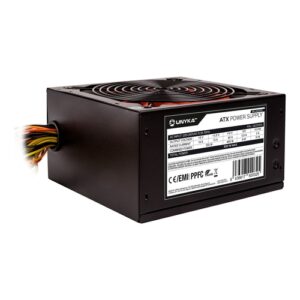 Unyka ATX 550W Gaming - Ventilador 140mm - 19-28dBA - Conector PCIe 6+2