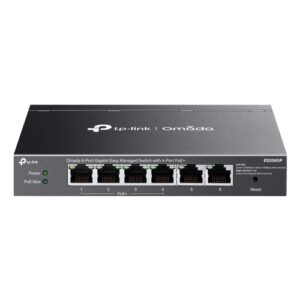 Tplink Omada ES206GP 6P 4xLANGb PoE+ 2xLANGb 65W TOTAL METAL