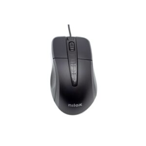 Nilox Ratón Óptico MOUSB1001 1000 dpi Negro