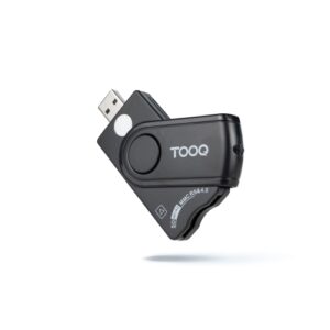 LECTOR TARJETAS DNIE, SIM, SD/TF, USB-A, NEGRO