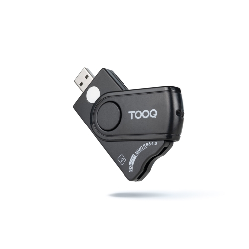 LECTOR TARJETAS DNIE, SIM, SD/TF, USB-A, NEGRO