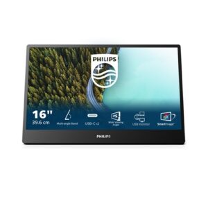 Philips 16B1P3302D Monitor Portatil 16 Pulgadas FHD, 75Hz, IPS, 4 ms (1920x1080, USB-C), Negro