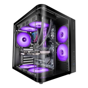 MARS GAMING Semitorre ATX MCCURV negra
