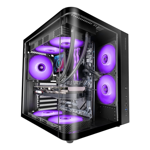 MARS GAMING Semitorre ATX MCCURV negra