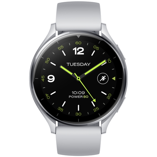 SMARTWATCH XIAOMI WATCH 2 4G SILVER CASE WITH GRAY TPU STRAP