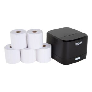 iggual Kit impresora térmica TP EASY 58 + 5 rollos
