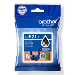 BROTHER Cartucho de tinta negra LC521BK 500 paginas
