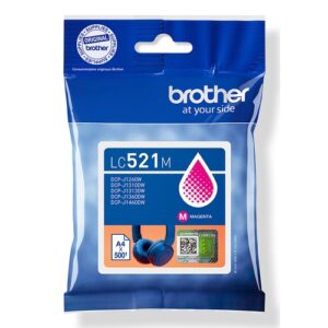 BROTHER Cartucho de tinta magenta LC521M 500 paginas