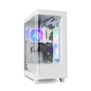 NOX Semitorre HUMMER ETHER  Cristal Curvo Blanco