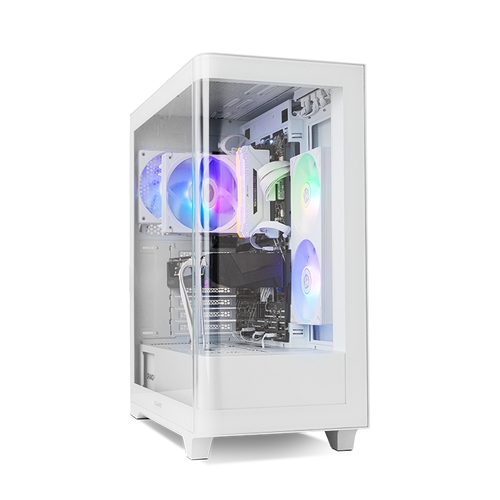 NOX Semitorre HUMMER ETHER Cristal Curvo Blanco