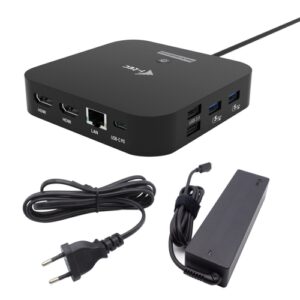 I-TEC USB-C 2X HDMI DOCK 100W - 2 x HDMI - 2 x USB-C - 2 x USB 3.2 - 2 x USB 2.0 - 1 x RJ45