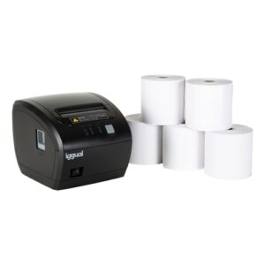 Kit impresora térmica tickets TP7001 + 5 rollos 80