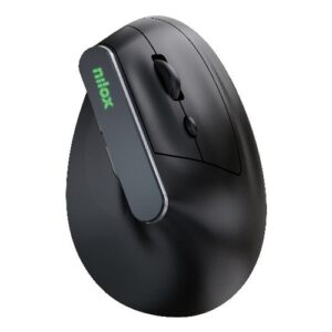 Nilox Ratón Wir Vertical Rec. Silen 1600 DPI Negro
