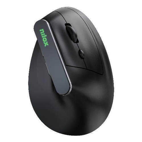 Nilox Ratón Wir Vertical Rec. Silen 1600 DPI Negro