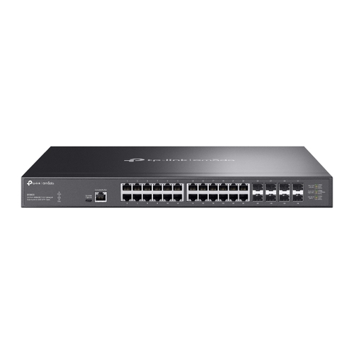 SWITCH GESTIONABLE L2+ TP-LINK SX3832 24x10Gbps 8xSFP+10Gb APP OMADA METALICO ENRACKABLE