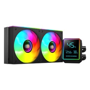 MARS GAMING Refrig. Líquida MLLCDPRO240 AIO Negro