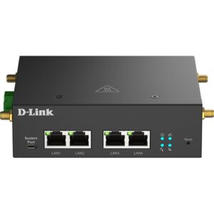 Dlink DWM-314-G - Modem Router 5G - 4 x GbE - 2 x micro SIM 3FF - Carcasa acero galvanizado - Montaje en pared o carril DIN - Industrial