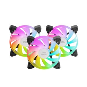 MARS GAMING Ventilador MF3A 120MM 3IN1 ARGB Negro