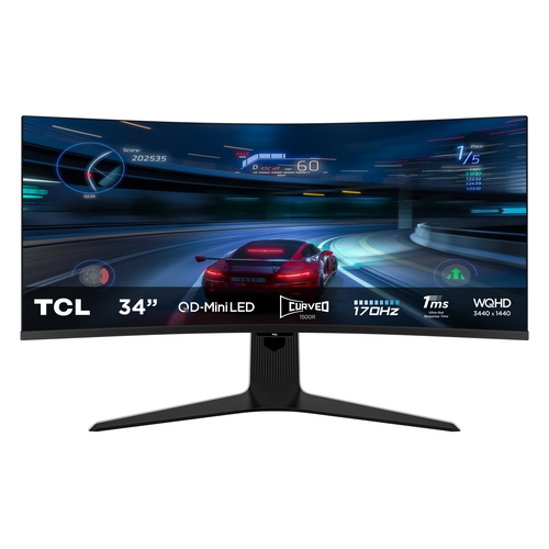 TCL 34R83Q Monitor 34 MiniLed 4K 170Hz 1ms Curv