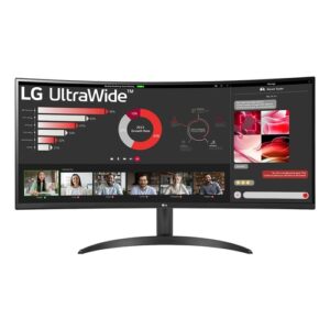 LG 34WR50QK-B monitor 34 WQHD 2xHDMI DP curvo