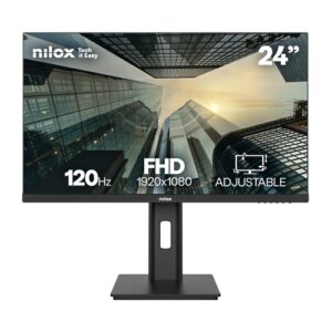 MONITOR 24" DP HDMI VGA NILOX NXM24REG1201 IPS FHD 120Hz 4MS 250cd/mÂ² 2x3W VESA 100x100