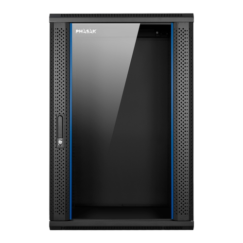 Rack mural Phasak 19" 20U 542x450 negro Desmontado