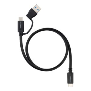 CABLE USB-C+USB-A/M-USB-C/M 3.2 GEN2  60W 4K 3M