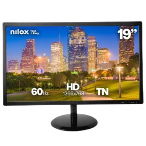 NILOX MONITOR 19" HDMI VGA NILOX NXM19FHD02 HD 1366x768 60Hz 5MS 200cd/mÂ² VESA 75x75