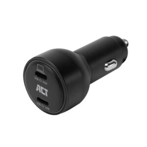 ACT Cargador USB-C para coche GaN 95 W con 2 puertos Power Delivery PPS