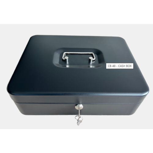 PREMIER CAJA CAUDALES METALICA - 8 BILLETROS + 4 MONEDEREO - CIERRE CON LLAVE