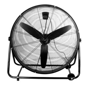 Ventilador Abrila Vendaval 360W - Industrial de suelo - 3 velocidades - 950 rpm - Flujo de aire 12000 m3 - 90dB - Motor AC - Con ruedas - 92,5x95x42 cm