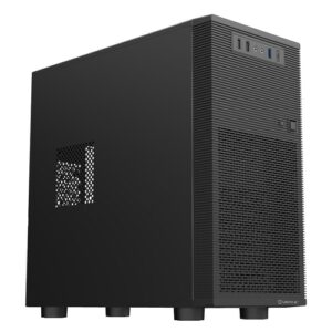 UnykaCH Aero C15 - Caja microATX - 1 x USB 3.0 - 2 x USB 2.0 - 1 x USB-C 3.0 - HD Audio - Fuente 500W - 365x173x370 - Negra