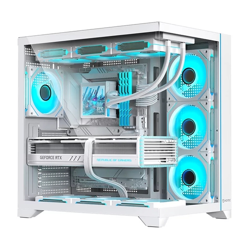 Hiditec Caja ATX Gaming H3 PRO ARGB White