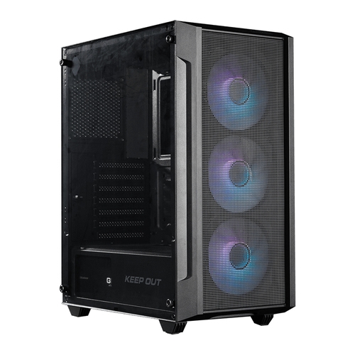 Keep Out Caja M-Atx KO XC-200 RGB USB3 Black Glass
