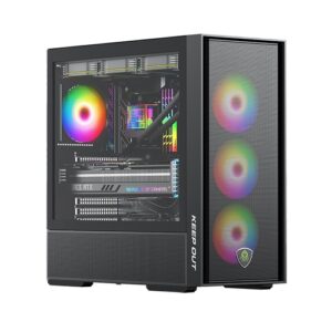 Keep Out Caja M-Atx KO XC-805 MESH ARGB USB3 Black