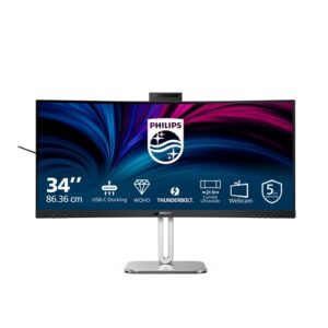 PHILIPS 34" CURVO VA THUNDER RJ45 REG WEBCAM