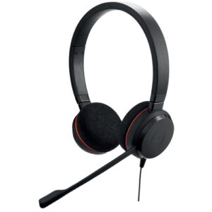 Jabra - Auriculares Evolve 20 - Cableado - Diadema - Estéreo - Supra-aural - Cancelación de ruido - Micrófono - USB