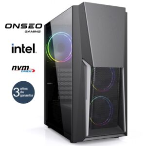 ONSEO Intel Gaming Boost Gold - MT RGB - Intel Core i7-12700KF - 16GB - 500GB M.2 NVMe - RTX 5060 8GB - 750W 80+ Bronze - 3 años garantía - 30 días DOA