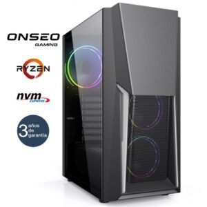 ONSEO Ryzen Gaming Boost Gold - MT RGB - AMD Ryzen 7 5800X - 16GB - 500GB M.2 NVMe - RTX 5060 8GB - 750W 80+ Bronze - 3 años garantía - 30 días DOA