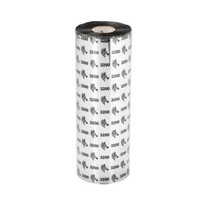 Zebra Ribbon 3200 wax/resin 156mm x450m. Industrial 25mm 156MMX450M 6x