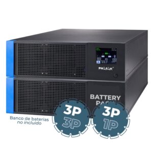 SAI Phasak Rack 20000 VA (no incluye baterias) Tri/Tri- Tri/Mono Online LCD 19"