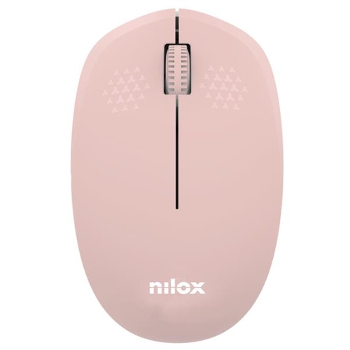 Nilox Ratón Wireless, 1000 DPI, 3 botones, Rosa