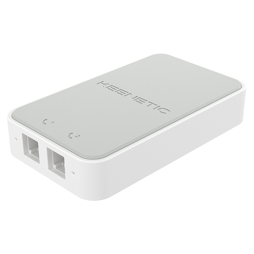 Keenetic Linear - Accessory VoIP - Conector a teléfonos DECT - 2xRJ11 - Micro PBX - KeeneticOS