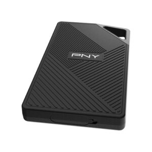 PNY CS3060 SSD RP60 - Externo portable - 1TB - USB-C - Rugerizado - IP64 - Resistente al agua y al polvo - 2000 Mb/s lectura - 1800 Mb/s escritura