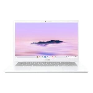 ASUS Chromebook Plus CX34 CX3402CVA-PQ1339 - Ordenador Portátil 14" Full HD (Intel Core 3 100U, 8GB RAM, 256GB UFS, Graphics, ChromeOS) Blanco Perla - Teclado QWERTY español