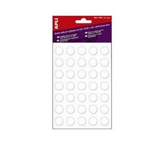 APLI ADHESIVO CD/DVD BLANCO PASTILLA B/35 UDS 11671