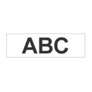Brother Gloss Non-Laminated Labelling Tape - 12mm, Black/White TZ