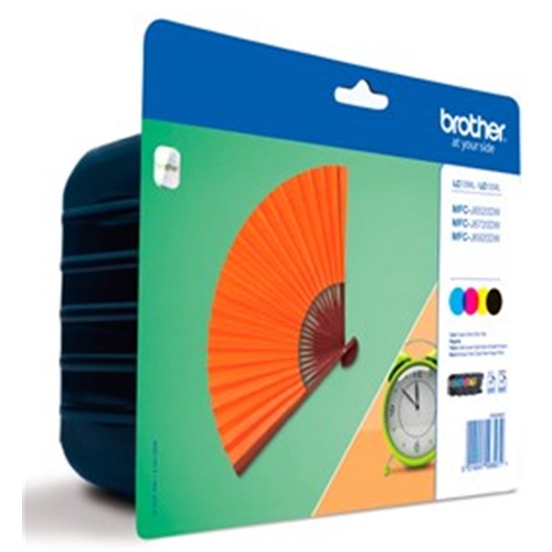 BROTHER CARTUCHO RAINBOW PACK 2400 PÁG. NEGRO/1200 PÁG.COLOR MFCJ/6720DW/6920DW