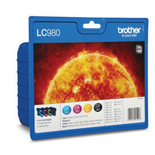 BROTHER CARTUCHO RAINBOW PACK 300 PAG. NEGRO/260 PAG. PACK 4 DCP-/145C/165C/365 MFC-/250C/290C